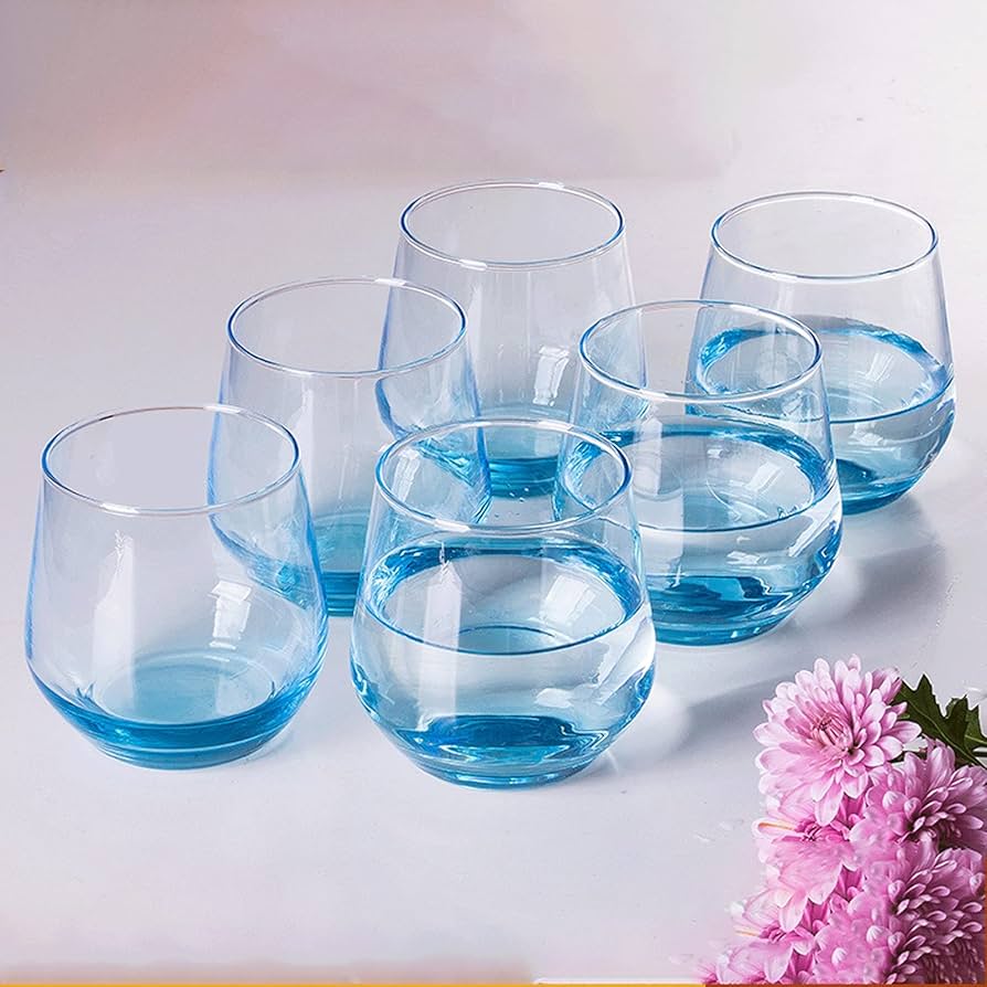 Amazon｜ガラスのコップ 6ピース鉛フリーガラスセット12.5オンス